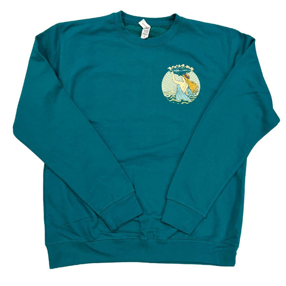 IOW Retro Wings Turquoise Sweatshirt
