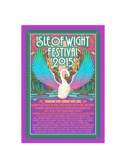 Isle Of Wight 2015 Lithograph